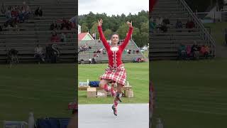 Highland Fling dance by Champion Scottish dancer Molly Smith at Grampian Games in 2021 shorts [upl. by Alderman]