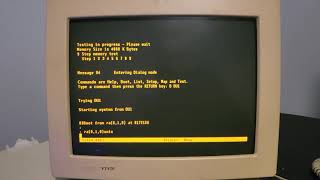 DEC PDP1173 1986 Booting 211BSD [upl. by Allcot]