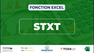 Comment utiliser la fonction STXT sur Excel [upl. by Lleznov1]