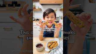 Let’s make Cookie Crinkle Fries 🍪 chocolatechipcookies kidbaker [upl. by Baumann303]