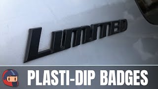 Color Car Badges the Easy Way with PlastiDip [upl. by Ellinger603]