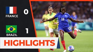 France vs Brazil  Quarter Finals  Womens Olympic Football 2024 [upl. by Stover]