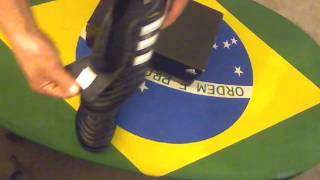 Chuteira adidas adiNOVA III TRX Turf Black Running Whitewmv [upl. by Brandie]