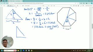 Emaths Refresh Find the Area of a Regular Polygon [upl. by Ayet564]