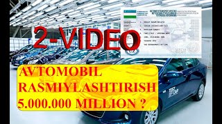 Avtomobil rasmiylashtirish narxi 2024 2VIDEO gai notarius [upl. by Mohr804]