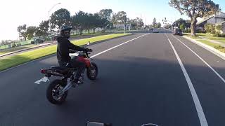 Aprilia Dorsoduro 750 wheelies [upl. by Omlesna810]