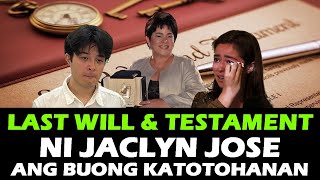 JACLYN JOSE LAST WILL AND TESTAMENT kay Andi Eigenmann at Gwen Guck PUMANAW NA CAUSE OF DEATH  RIP [upl. by Brandenburg]