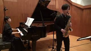 David Maslanka  Sonata for Alto Saxophone and Piano III quotVery Fastquot [upl. by Hnilym481]