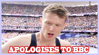 quotTeam GB Star’s Unexpected Apology MidInterview After 800m Olympics Finalquot [upl. by Francine]