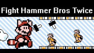 Super Mario Bros 3 Fight Hammer Bros Twice [upl. by Arlyne]