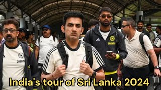 Indias tour of Sri Lanka 2024 Full IND vs SL schedule T20I squads ODI dates venues and match ti [upl. by Aikin]