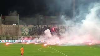 632024 MonopoliBrindisi 22 OspitiCurva Sud Pyro TifosiUltras [upl. by Alroy135]