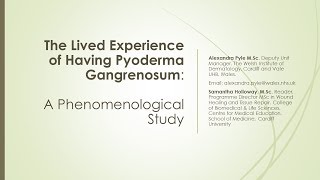 The Lived Experience of Having Pyoderma Gangrenosum [upl. by Anytsyrk]