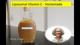 Liposomal vitamin C Homemade [upl. by Aneerb]