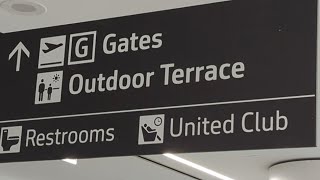 SFO Airport Terminal 3 G Gates United Club and Outdoor Patio Tour with art San Francisco California [upl. by Margaux]