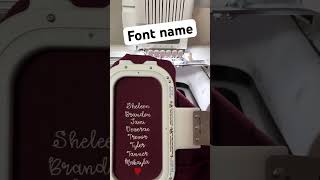 MACHINE EMBROIDERY SLEEVE FONT  BONFIRe by designs by JuJU [upl. by Eed]