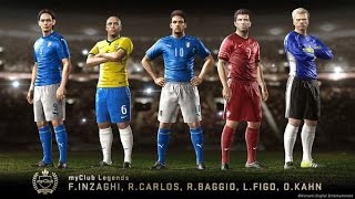 PES 2016 Legends MyClub [upl. by Akierdna983]