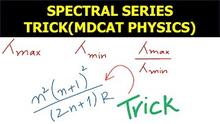 TRICKSPECTRAL SERIES  MAXIMUM WAVELENGTH  MINIMUM WAVELENGTH  MDCAT PREP ONLINE  MDCAT PHYSICS [upl. by Adachi]