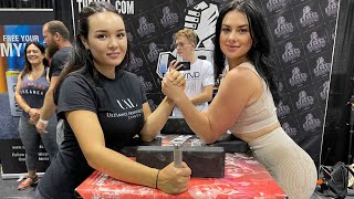 13X WORLD CHAMPION IRINA GLADKAYA VS ALEKSANDRA OZEROVA  ARM WRESTLING 2021 [upl. by Hafeetal12]