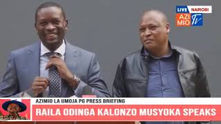 RAILA ODINGA KALONZO MUSYOKA SPEAKS [upl. by Yacano]