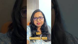 Leo Horoscope for November by Bhagyashree astrology novemberrashifal jyotish [upl. by Aiet]