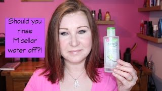 Micellar Water  Should you rinse it off [upl. by Ardnuasak494]