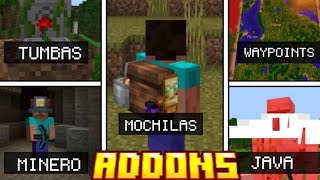 5 Mejores Addons SURVIVAL para Minecraft Pe 120 [upl. by Lipcombe]