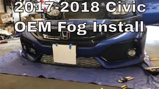 How to install Mustang Style DRL and fog light in 20162020 Honda Civic [upl. by Assenar163]