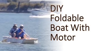 Tandem Foldable Boat With Motor [upl. by Ahsyak470]