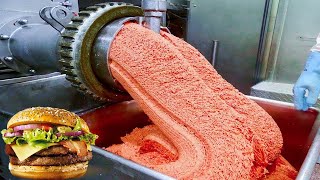 How McDonalds HAMBURGER MEAT is MADE🍔😨 McDonalds Burger Factory [upl. by Gebhardt]