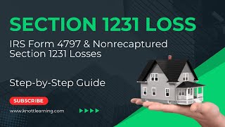 How to File IRS Form 4797  Section 1250 Ordinary Recapture on Sale of Real Estate [upl. by Nomelihp]