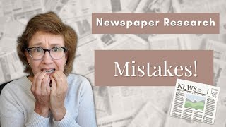 Avoid These 5 Common Errors in Your Historic Newspaper Research [upl. by Satterfield]