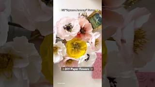 How to make Japanese Anemone flowers  DIY paper flower [upl. by Ahsineb944]