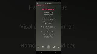 Botir zokirov Umid karaoke version [upl. by Corell]