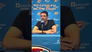 Mark Daigneault on Alex Caruso’s big night offensively thunderup okcthunder alexcaruso [upl. by Merrow475]