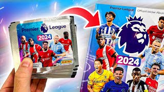 Trying To COMPLETE My Panini PREMIER LEAGUE 2024 Sticker Collection Opening 50 PACKS [upl. by Essie]