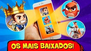 5 JOGOS de CELULAR mais BAIXADOS 📱🏆 [upl. by Elinore]