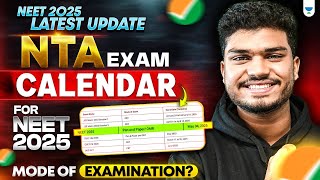 NEET 2025 Exam Calendar OUT NEET 2025 Mode of Exam amp Latest Major Updates  Jonathan Sir [upl. by Alexandre53]