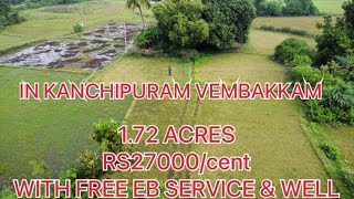 172ACRES LOW BUDGET FARMLAND FOR SALE IN KANCHIPURAM VEMBAKKAM [upl. by Ibson]