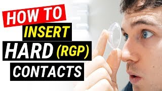 How To Put Hard Contact Lenses In  Doctor Eye Health [upl. by Asyla]