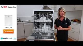 The DX301 Dishlex 12 place setting Dishwasher comes in white and stainless steel  Appliances Online [upl. by Suivat278]