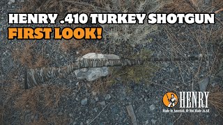 Henry Single Shot Turkey Camo 410 Shotgun  First Look [upl. by Terrilyn]