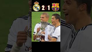 Real Madrid 🆚️ Barcelona21Imaginary match highlights shorts football youtube ronaldo mesi [upl. by Eyk]