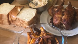 Instant Pot Pro Crisp ASMR Chicken with Air Fried Sweet Potato Fries INSTANT POT RECIPE [upl. by Aneloaup55]