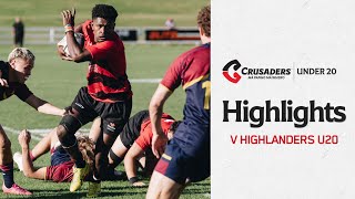 U20 Highlights  Crusaders v Highlanders  2024 [upl. by Lathe]