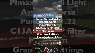 Assetto Corsa Pure 1 23 Silverstone Pimax Crystal Light Thunderstorm Effects automobile simracing [upl. by Holloway]