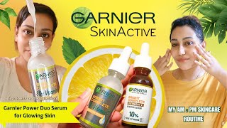 Garnier Bright Complete Day amp Night Serums  AM  PM Skincare Routine garnier vitamincforskin [upl. by Caesar]