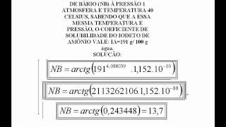 O COEFICIENTE DE SOLUBILIDADE DO NITRATO DE BÁRIO É LEI BRASILEIRA [upl. by Ellmyer]