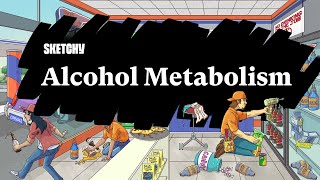 Alcohol Metabolism Demystified From Ethanol to Acetate Part 1  Sketchy Medical  USMLE Step 1 [upl. by Gibbons]