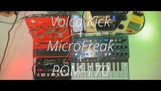 Volca Kick  MicroFreak  POM170  Electronica [upl. by Nimajnab]